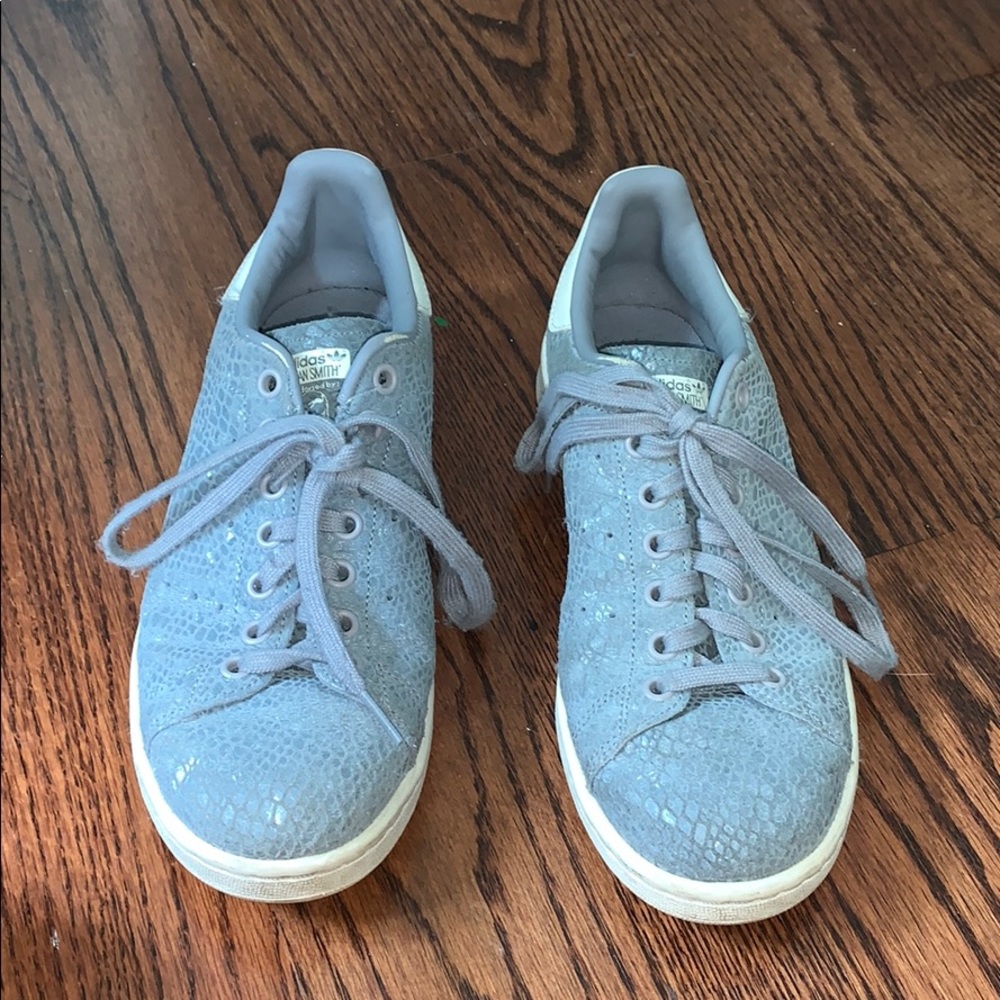 Scaled Blue Stan Smiths